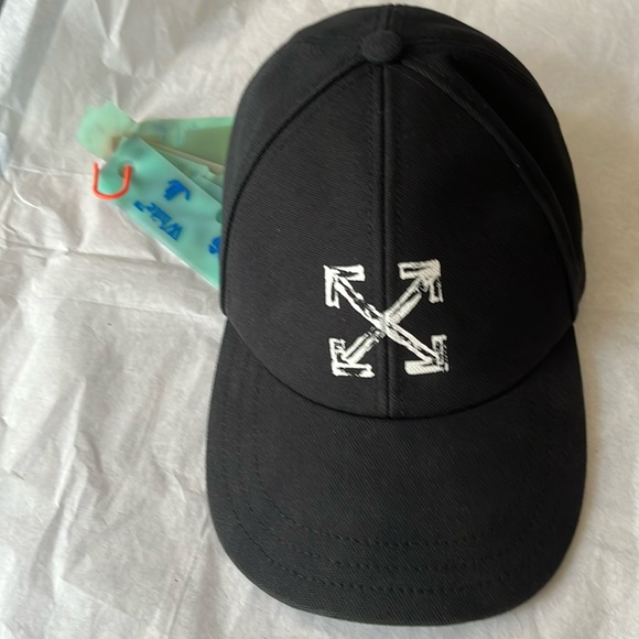 OFF WHITE WHITE ARROW COTTON BASEBALL CAP..ONE SIZE - Picture 1 of 6